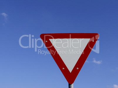 Road sign warning