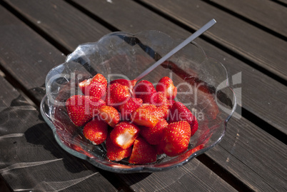 Bowl of strawberries