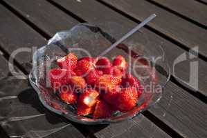 Bowl of strawberries