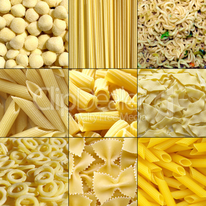 Pasta collage