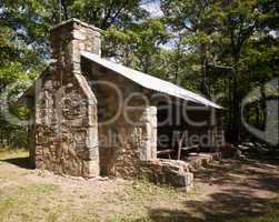 Stone cabin overlooking Shenandoah valley