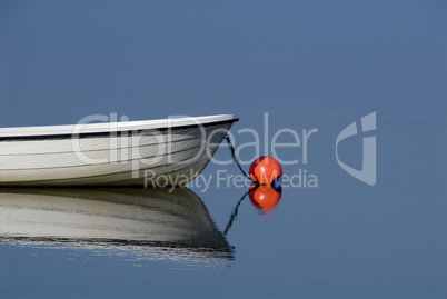 boat on calm blue water