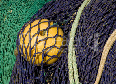 Fishing nets close-up