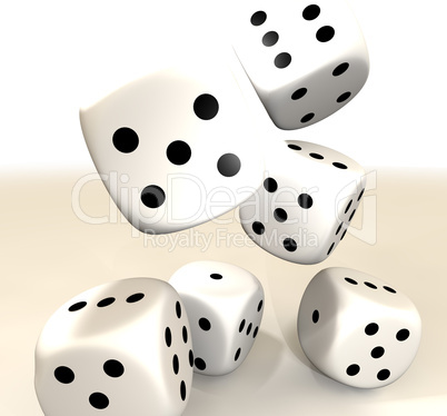 white dice