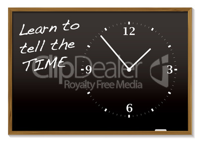 tell the time blackboard