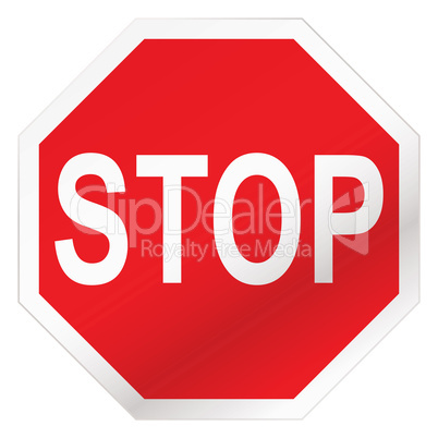 stop road sign