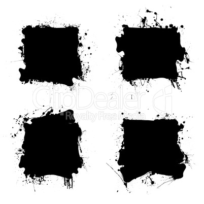 square black ink splat