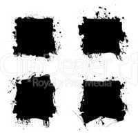 square black ink splat