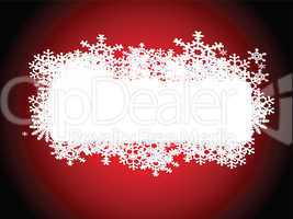 snowflake note red