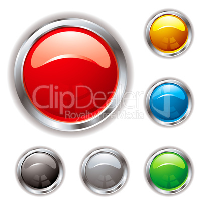 silver bevel gel button