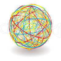scribble color ball