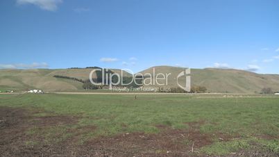 crop duster plane takes off