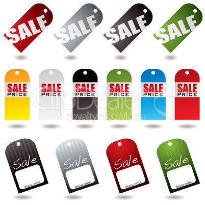 sale tags collection