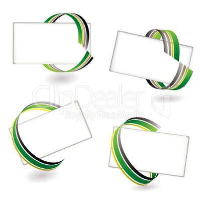 ribbon card green