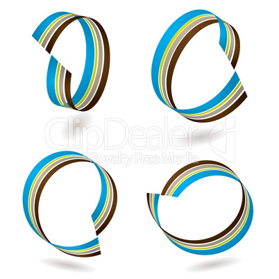 ribbon blue swirl