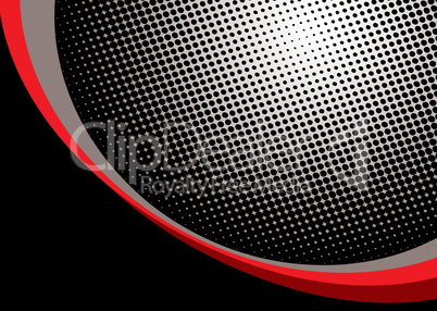 red halftone background