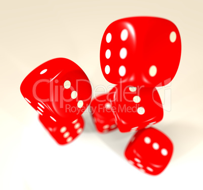 red dice blur