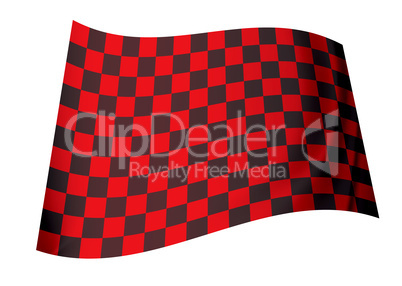 red checkered flag