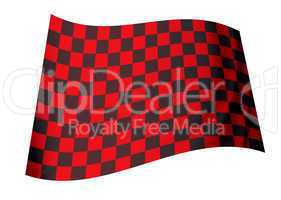 red checkered flag