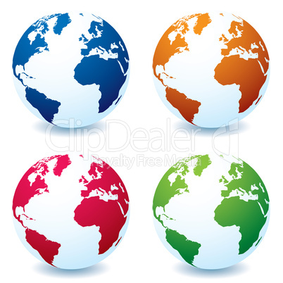 realistic earth globe variation