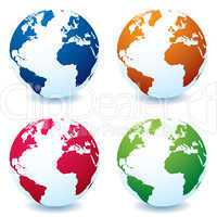 realistic earth globe variation