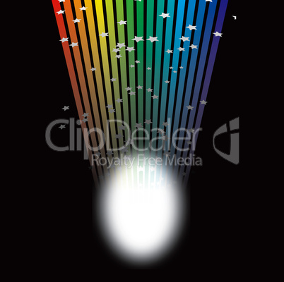 rainbow light spotlight