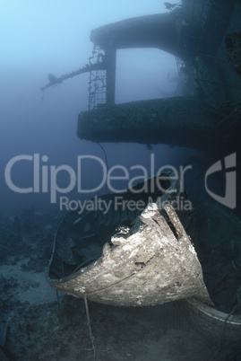 Lifeboats resting on the seabed