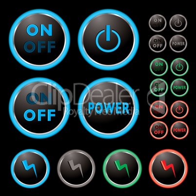 power buttons