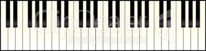 piano keyboard long