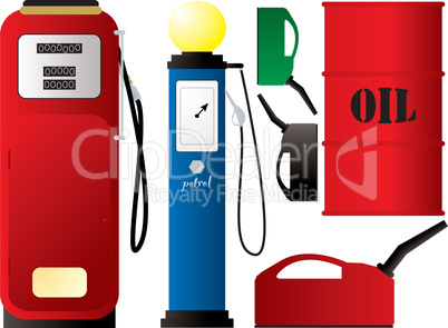 petrol pumps