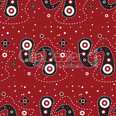 paisley red