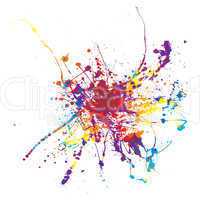 paint splat rainbow