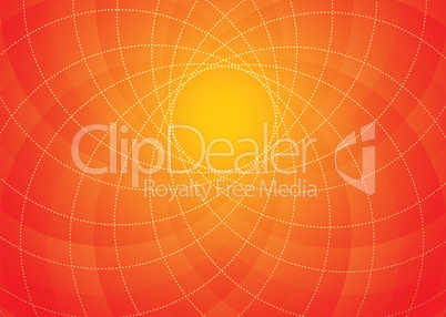 Orange spiral background