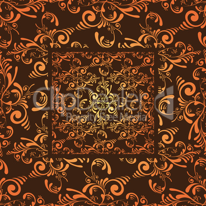 orange cutout tile