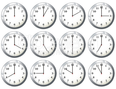 office clock all times