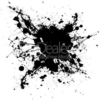 inky black splat