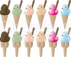 ice cream variation sprinkle