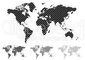 halftone world map