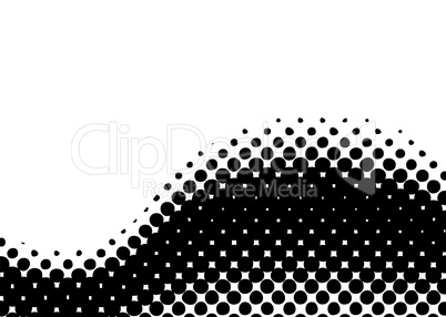 halftone wave curl