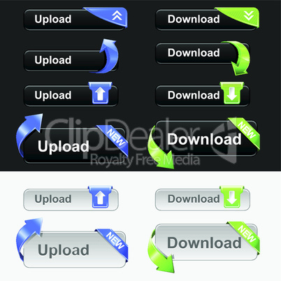 Upload and Donwload Web Buttons