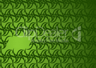 green wallpaper hole