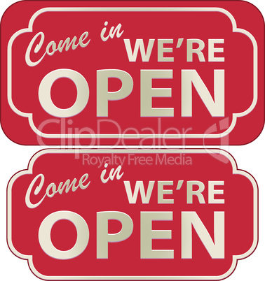 Come In We're Open