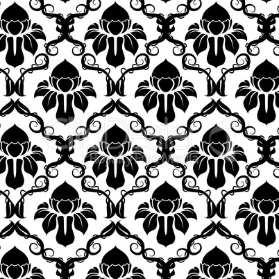 Black and white vintage pattern