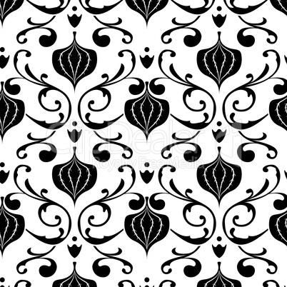 Black and white vintage pattern