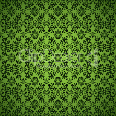 gothic seamless green wallpaper