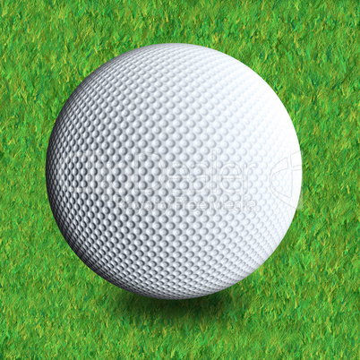 golf ball grass