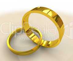 golden wedding rings