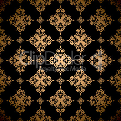 Golden floral background