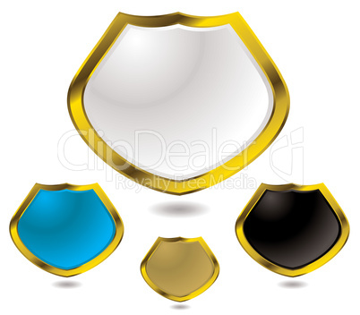 glass shield gold