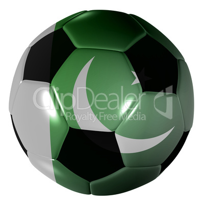 football pakistan flag